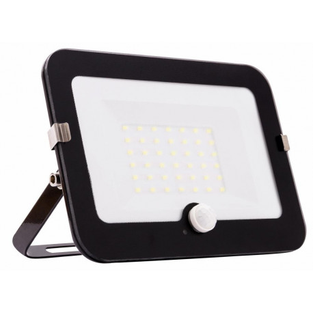 Projecteur LED Mirano 30 30W noir avec Détecteur de mouvement 