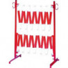 Barrière extensible 36x10m rouge/blanc