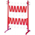 Barrière extensible 40x10m rouge/blanc
