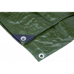 Bâche textile 6 x 8 m 140g/m² vert
