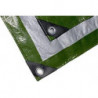 Bâche textile 6 x 8 m 140g/m² vert