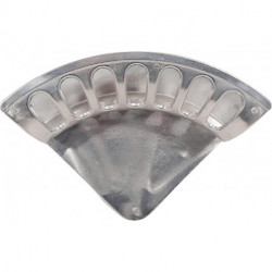 Porte tuyau mural forme A aluminium Taille 1 B188mmxT70mm