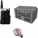 Kit complet pompe submersible Floody600 caisse de transport + flexible