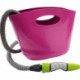 Tuyau d'arrosage 5-15m Aquapop fuchsia avec sac de rangement