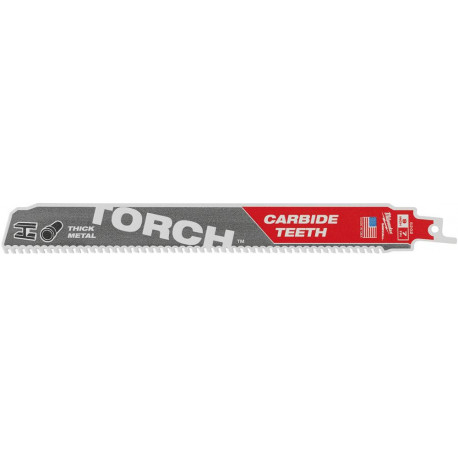 Lame de scie sabre THE TORCH 230x7mm Milwaukee VE à 1 Unité pour Métal. Pointe HM