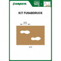 Set de pochoirs KIT empreinte de pied