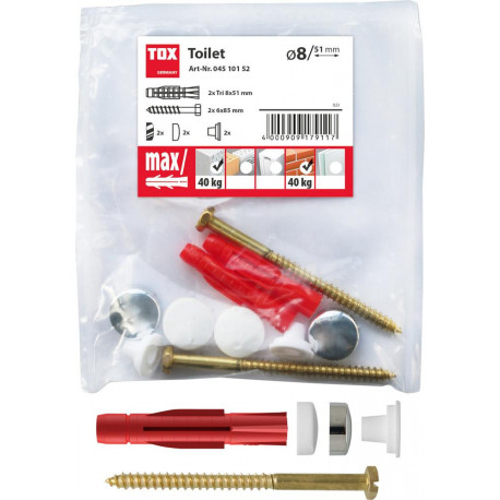 Set fixation de toilette au sol Toilet Plus BTL