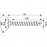 Vis universelle SPAX SeKo T-STAR+ 3.0 x 16 Galvanisé noir HP (Par 200)