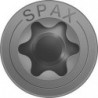 Vis universelle SPAX SeKo T-STAR+ 3.0 x 16 Galvanisé noir HP (Par 200)