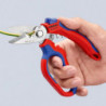 Ciseaux d'électricien 160mm coudés KNIPEX