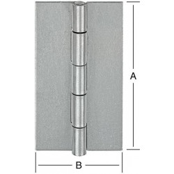 Charnière DIN étroite 60x34 mm glace non liée
