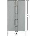 Charnière DIN étroite 60x34 mm glace non liée
