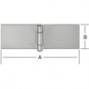Charnière de table DIN br. Glace crue 100x32 mm