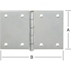 Charnière DIN large 90X133 galv.