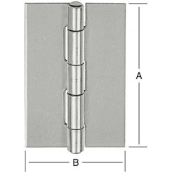 Charnières 50x31mm . acier inoxydable V2A
