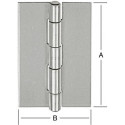 Charnières 50x31mm . acier inoxydable V2A