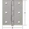 Charnières 80X58 mm acier inoxydable(V2A)
