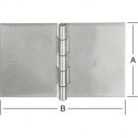 Ger.breit.Scharn. 60x90mmungeb. acier inoxydable V2A