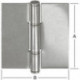 Charnière de porte 90X85mm non percée. acier inoxydable