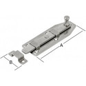 Loquet de fenêtre droit 80X30mm.Est (V2A)