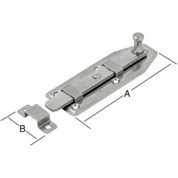 Loquet de fenêtre 100x35mm droit. inox V2A