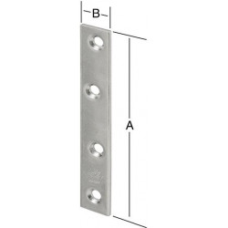 Plaque de connexion 40X15 galv.