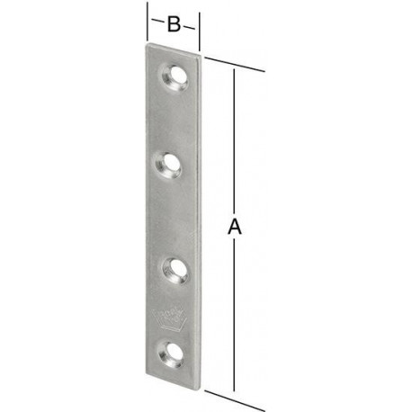 Plaque de connexion 60X15 galv. (Par 10)