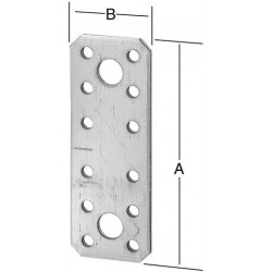 Connecteur plat 136X55 galva.. CE