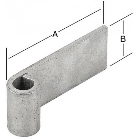 Sangle de fixation 100x45mm glace non liée.