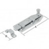 Loquet de fenêtre droit 60X25 vz.