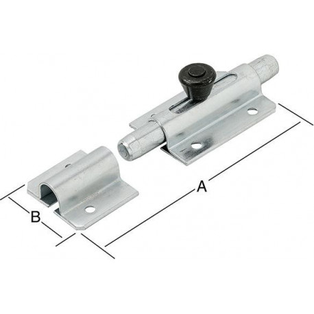 Verrou 120X36mm galva.