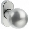 Bouton sur rosace. 2033/5010.couleur argent