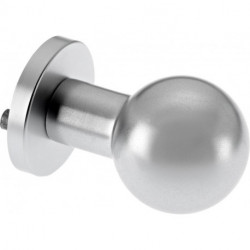 Bouton sur rosace. 1052/5020.couleur argent