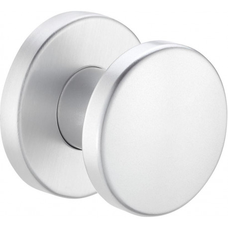 Bouton sur rosace. 1052/7020.couleur argent
