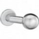 Bouton sur rosace. 1052/4020.couleur argent
