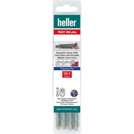 Foret SDS-Plus Trijet Ultimate 12x160/100mm 10+1 Multipack heller
