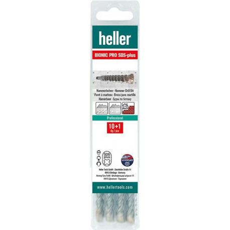 Foret Marteau perforateur SDS-plus Bionic Pro 10x160/100mm 10+1 Multipack heller