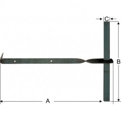 Ancrage solive taille 0. tzn 450 x 26 (Par 10)