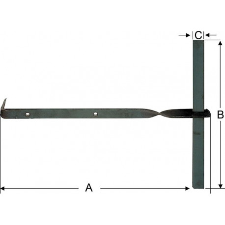 Ancrage solive taille 0. tzn 450 x 26 (Par 10)