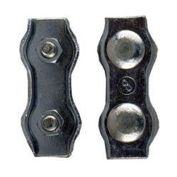 Collier de serrage duplex, acier, électrozingué 6.0mmx60 M6 (Par 20)