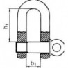 Manille, similaire à DIN 82101, forme A, galvanisée Gr. 1 HP (Par 50)
