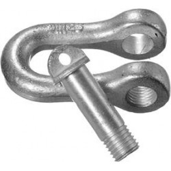 Manille, similaire à DIN 82101, forme A, galvanisée Gr.2 HP (Par 25)