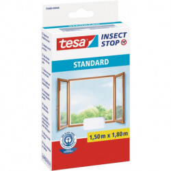 Moustiquaire debout ruban velcro pour fenêtres blanc 1.5m:1.8m