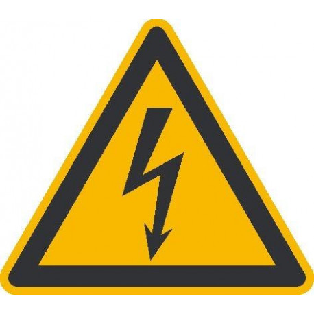 Film de signalisation d'avertissement SL 100 mm Avertissement de tension électrique dangereuse 500 pièces par rouleau