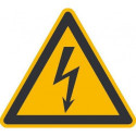 Film de signalisation d'avertissement SL 100 mm Avertissement de tension électrique dangereuse 500 pièces par rouleau