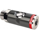 Accouplement de sécurité rotatif avec bouton poussoir. NO 7.4mm AG G1/2 RIEGLER