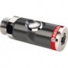 Accouplement de sécurité rotatif avec bouton poussoir. NO 7.4mm AG G1/2 RIEGLER