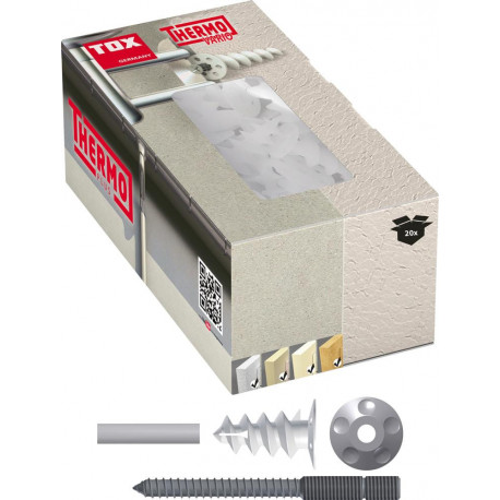 Set Fixation de tuyau de descente TOX Thermo Vario KT (Par 25)