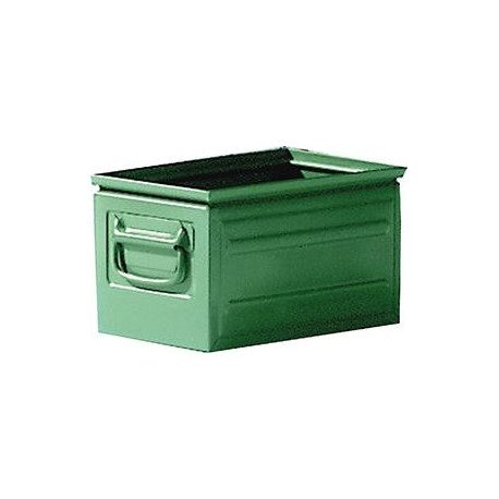 Boîte de transport gerbable acier taille B vert L200xP350x200 mm