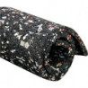 Tapis anti fatigue recyclage caoutchouc/PU. noir -multicolore 3mm. 1500mm 5m